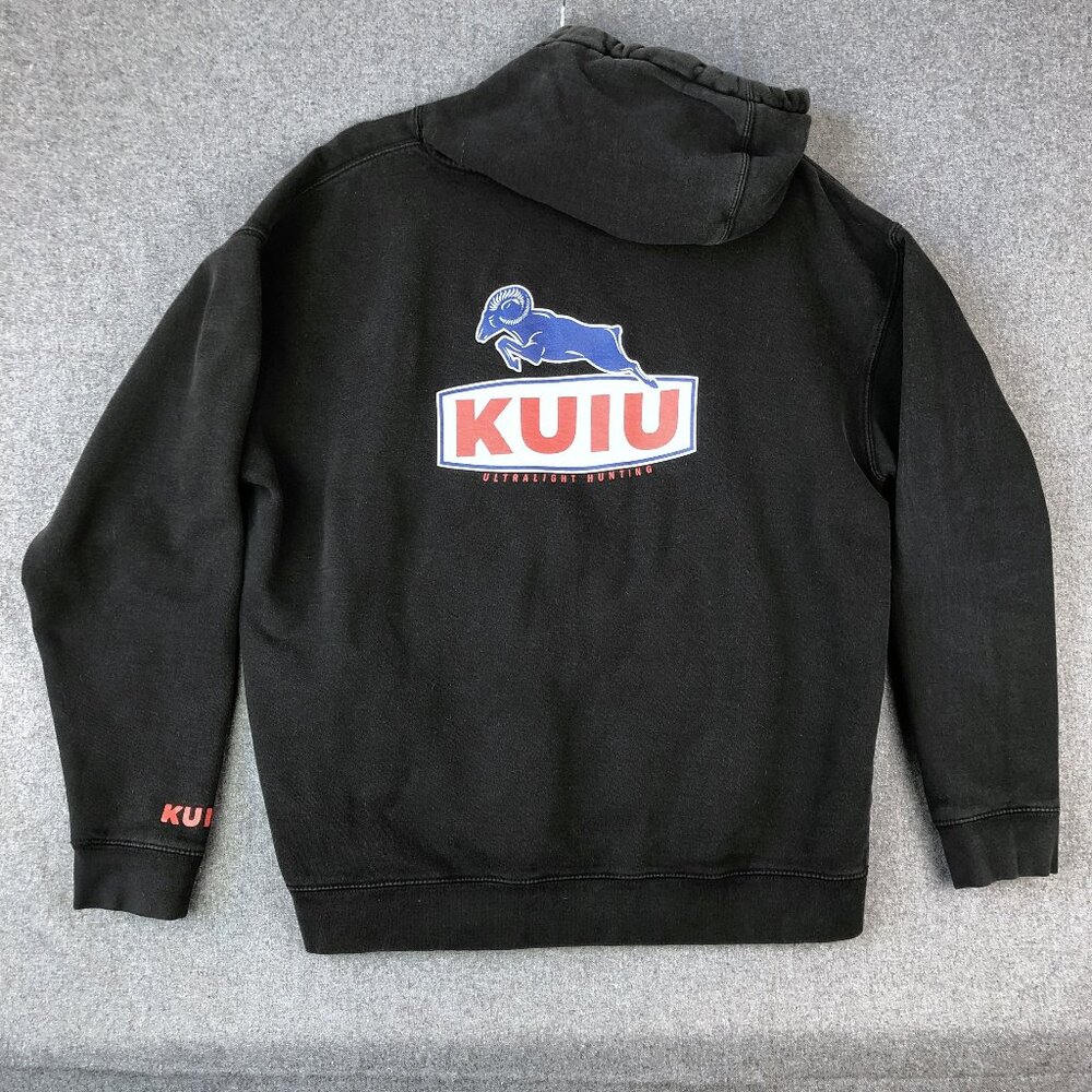 KUIU Ultralight Hunting Graphic Black Hoodie Men's XXL